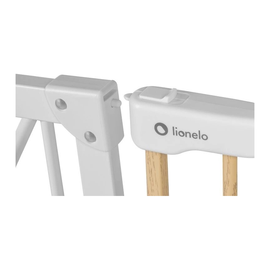 Lionelo - Sikkerhedsgitter TRUUS SLIM hvid/beige