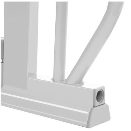 Lionelo - Sikkerhedsgitter TRUUS SLIM LED grå