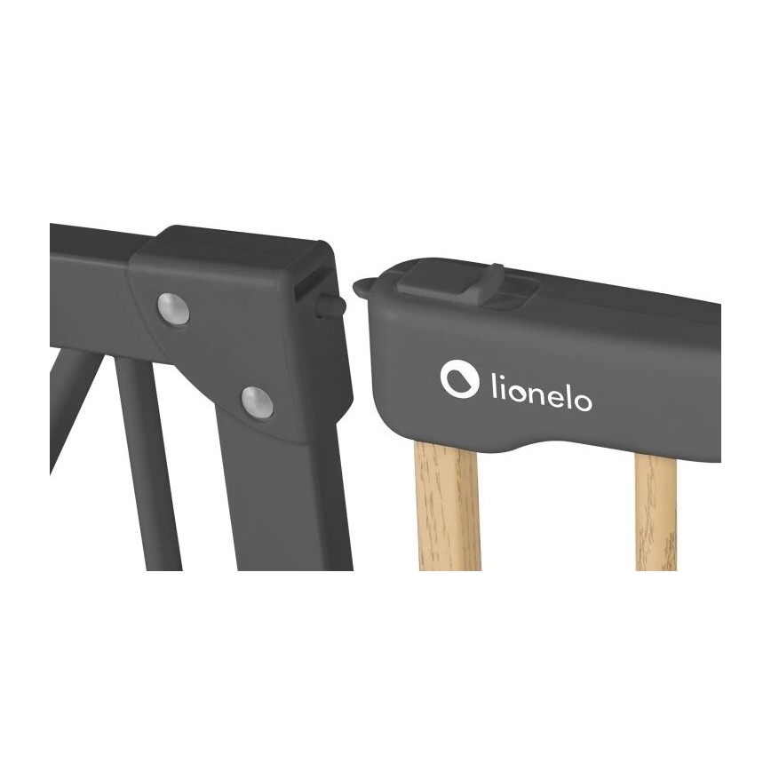 Lionelo - Sikkerhedsgitter TRUUS SLIM sort/beige