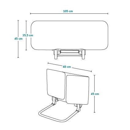 Lionelo - Sikkerhedssengehest LORA, mørkegrå
