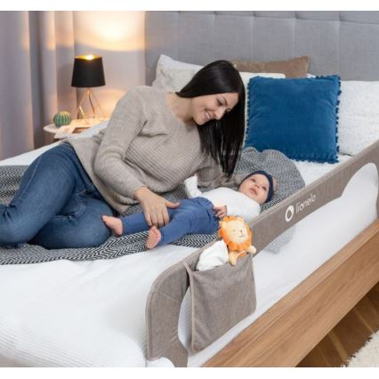 Lionelo - Sikkerhedsskinne til sengen EVA grå