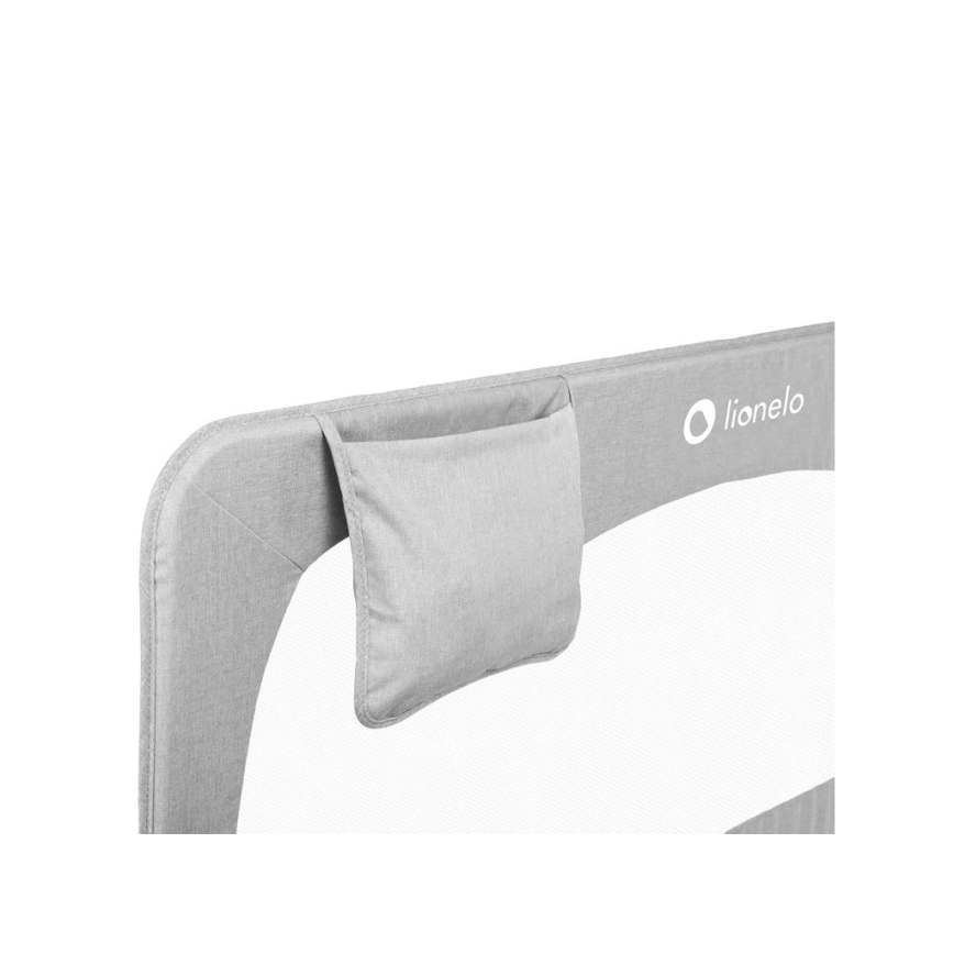 Lionelo - Sikkerhedsskinne til sengen HANNA grå melange