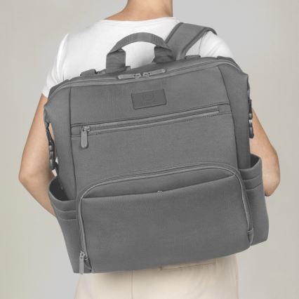 Lionelo - Skiftetaske til barnevogn CUBE Grey Stone