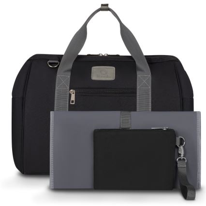 Lionelo - Skiftetaske til klapvogn IDA Sort Onyx