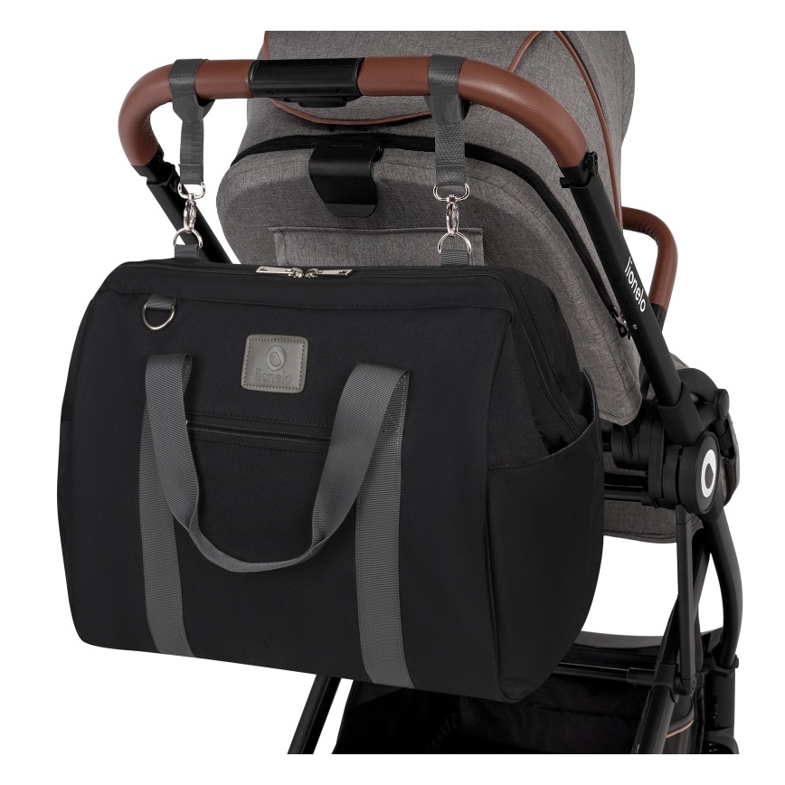 Lionelo - Skiftetasken til barnevogn IDA Black Onyx