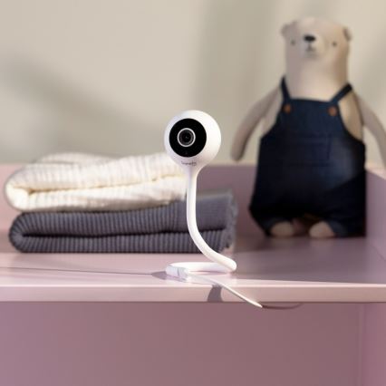 Lionelo - Smart babyalarm BABYLINE SMART Wi-Fi Hvid