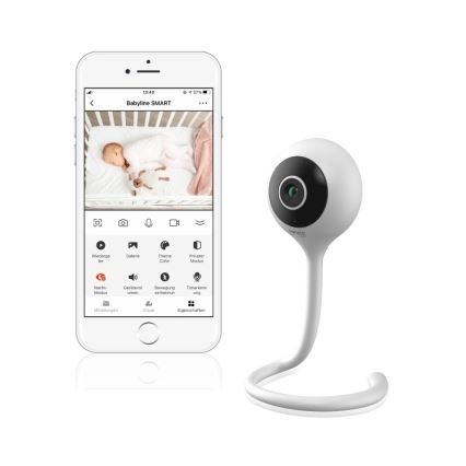 Lionelo - Smart babyalarm BABYLINE SMART Wi-Fi Hvid
