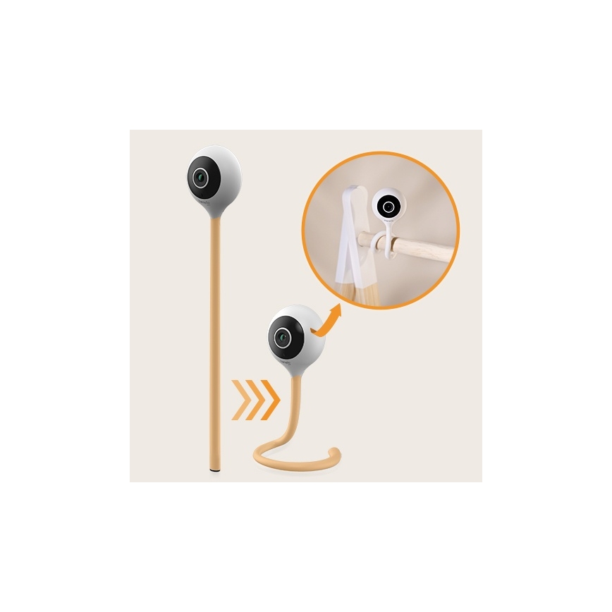 Lionelo - Smart babyalarm BABYLINE SMART Wi-Fi Hvid
