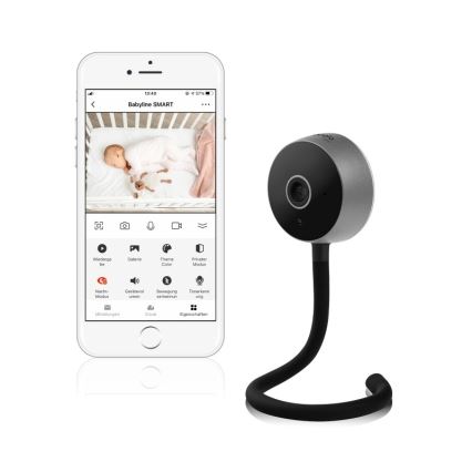 Lionelo - Smart babymonitor BABYLINE SMART Wi‑Fi, sort