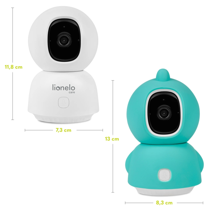 Lionelo - Smart babymonitor BABYLINE VIEW Wi-Fi 5V Hvid