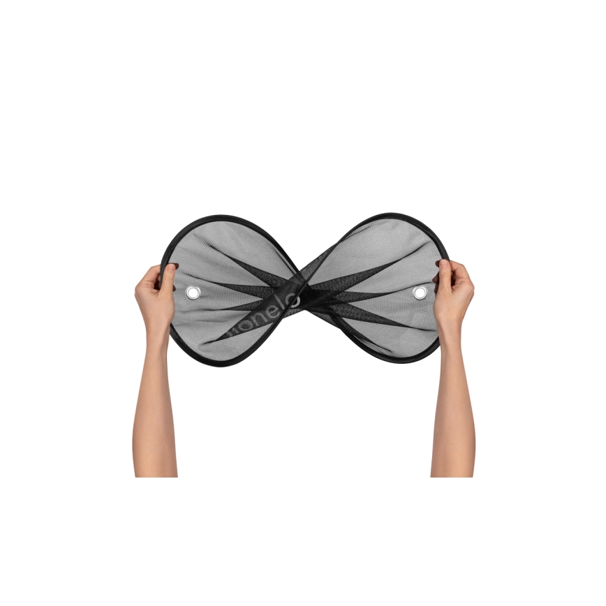 Lionelo - Solskærm med sugekop SUNSHADE 2 stk Sort