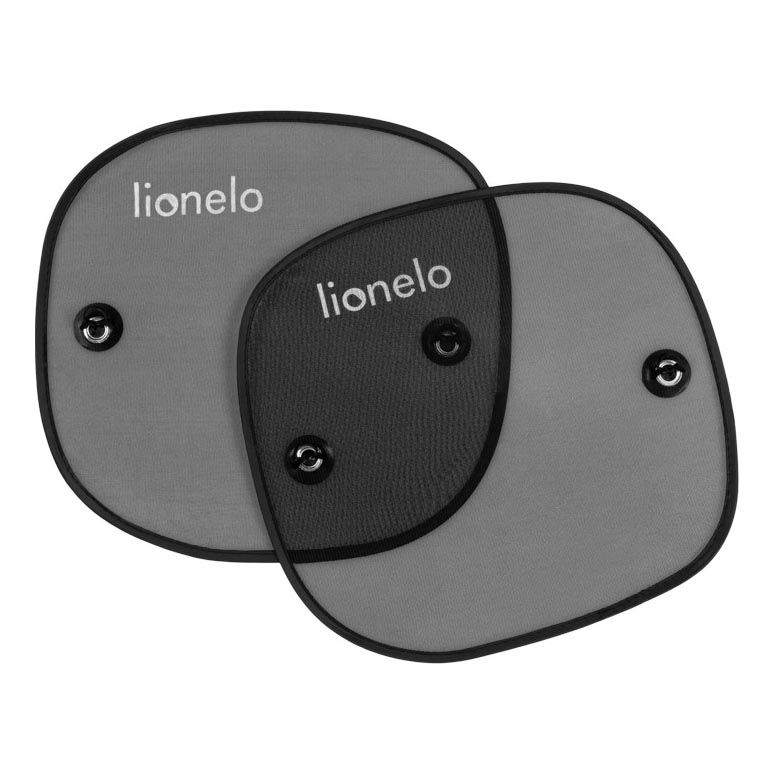 Lionelo - Solskærm med sugekopper SUNSHADE 2 stk Sort
