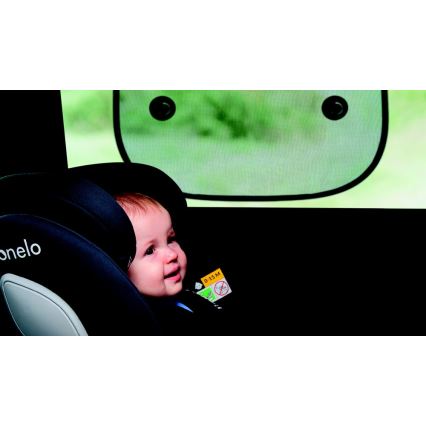 Lionelo - Solskærm med sugekopper SUNSHADE 2 stk Sort