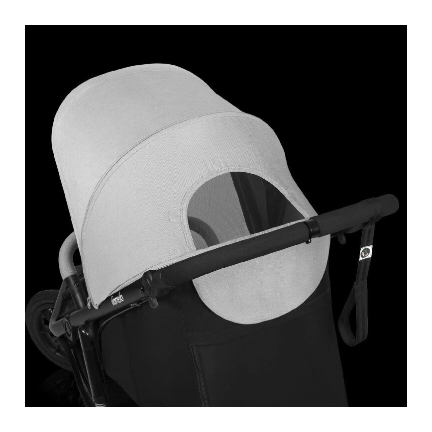 Lionelo - Sportsklapvogn AZURA sort/grå