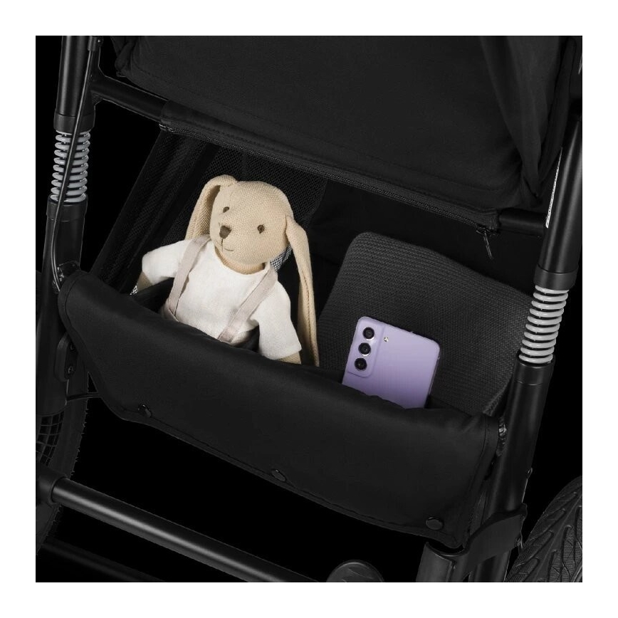 Lionelo - Sportsklapvogn AZURA sort/grå