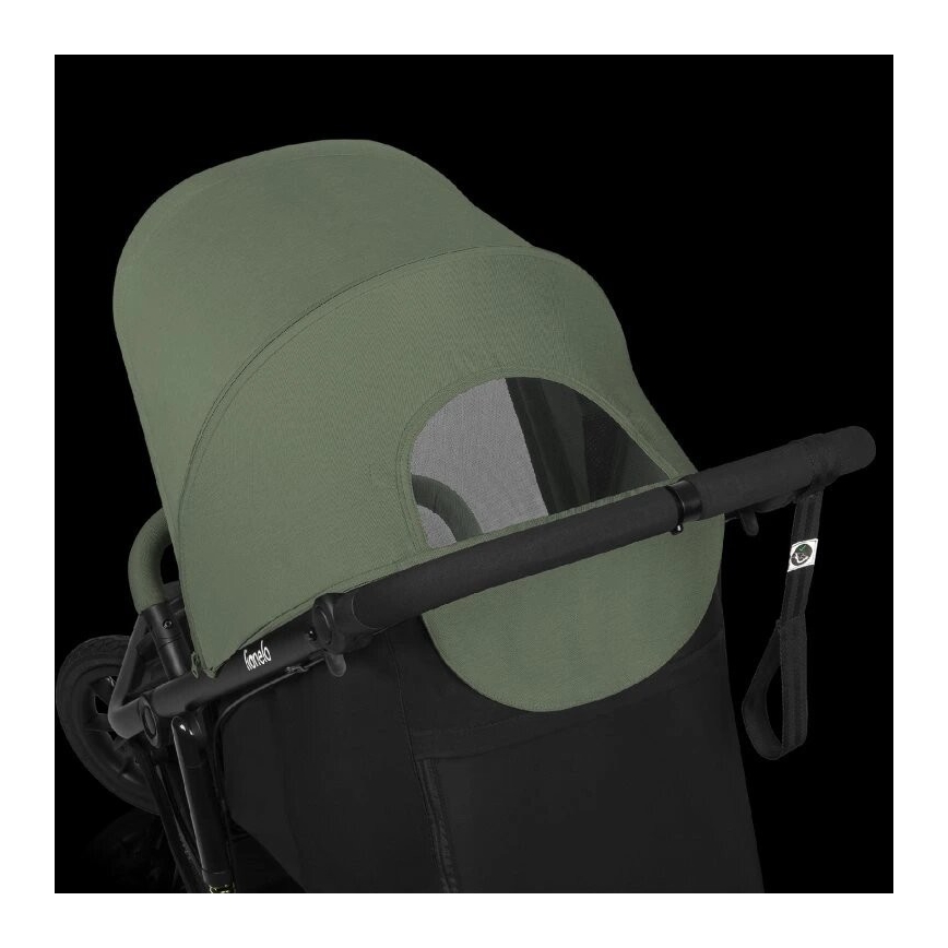 Lionelo - Sportsklapvogn AZURA sort/grøn