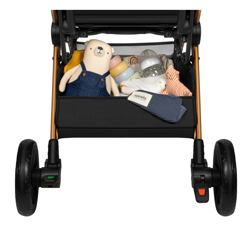 Lionelo - Sportsklapvogn CLOE sort/guld