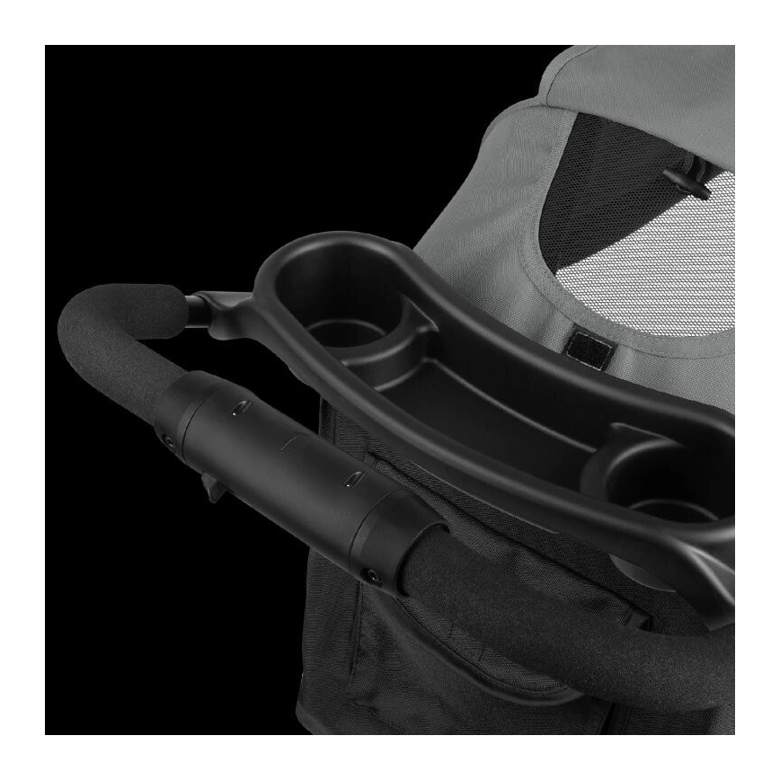 Lionelo - Sportsklapvogn EMMA PLUS grå/sort