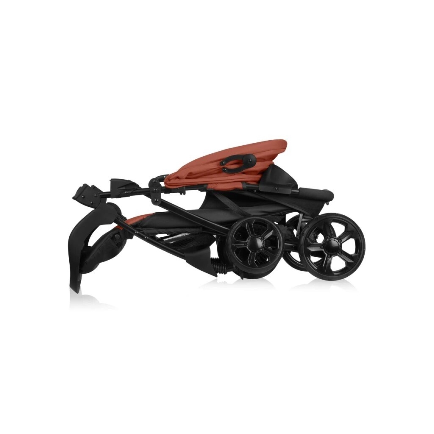 Lionelo - Sportsklapvogn EMMA PLUS teglrød/sort