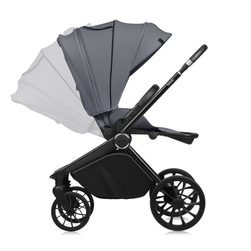 Lionelo - Sportsklapvogn MIKA PLUS Grey Stone