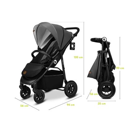 Lionelo - sportsvogn NATT Black Onyx