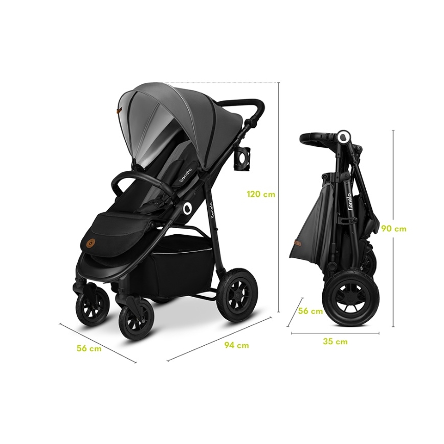 Lionelo - sportsvogn NATT Black Onyx