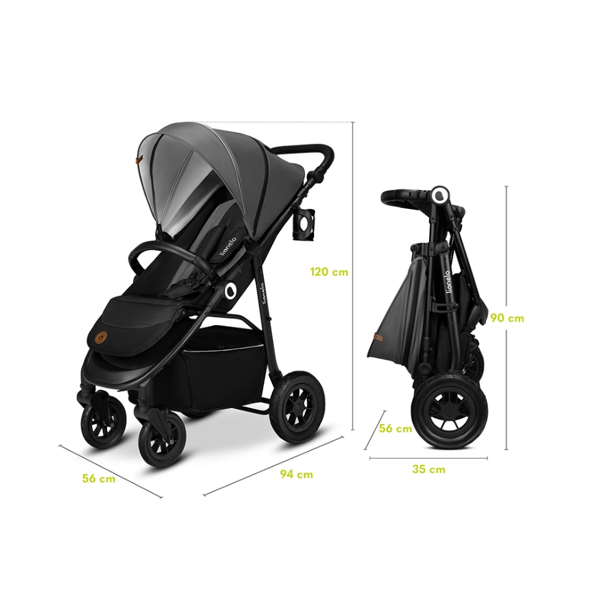 Lionelo - sportsvogn NATT Black Onyx