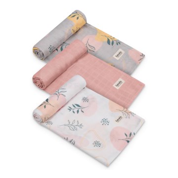 Lionelo - SÆT af 3 bambusbleer BAMBOO SET 70x70 cm Leaf