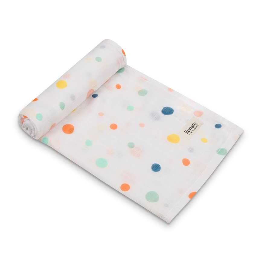 Lionelo - Sæt med 3 stk. bambusstofbleer BAMBOO SET 70x70 cm Dot