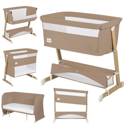Lionelo - THOMI PLUS 5-i-1 babyseng, beige karamel