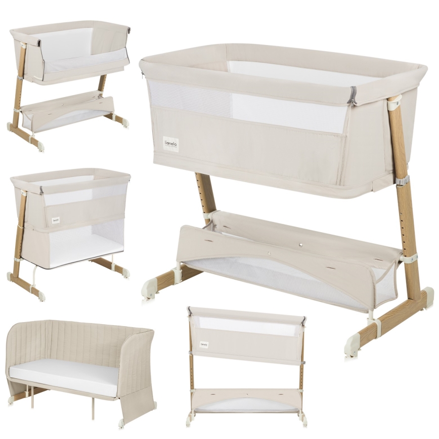 Lionelo - THOMI PLUS 5-i-1 babyseng, Beige Sand