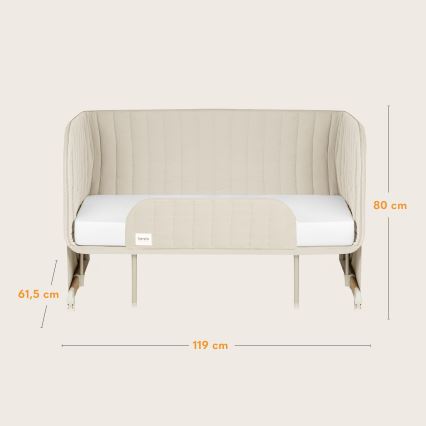 Lionelo - THOMI PLUS 5-i-1 babyseng, Beige Sand