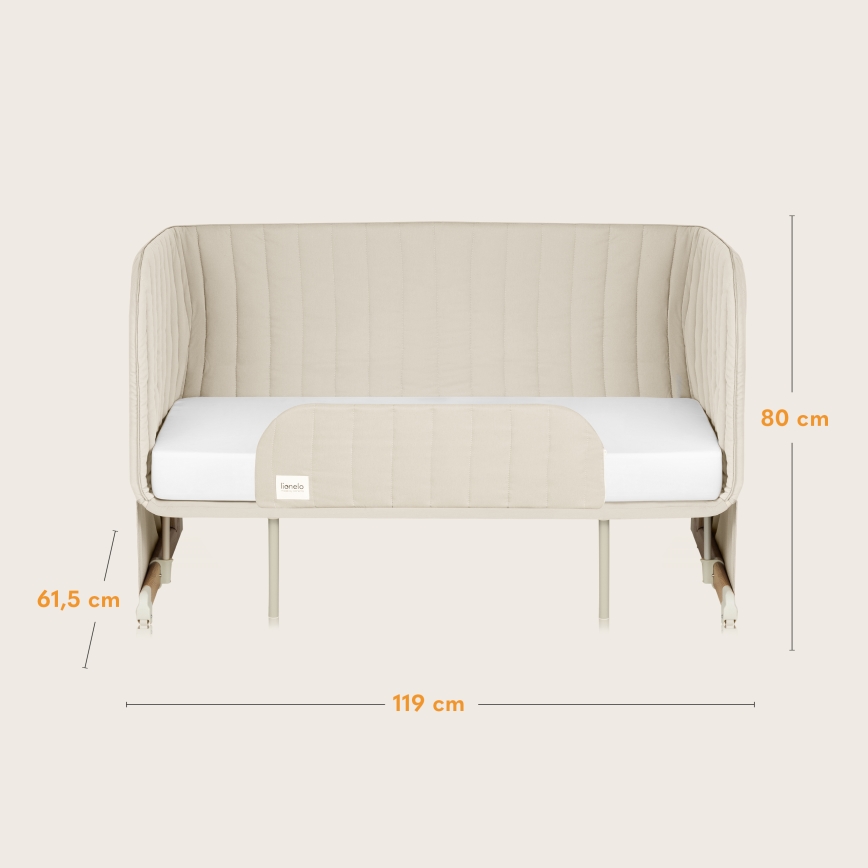 Lionelo - THOMI PLUS 5-i-1 babyseng, Beige Sand