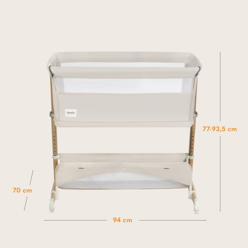 Lionelo - THOMI PLUS 5-i-1 babyseng, Beige Sand