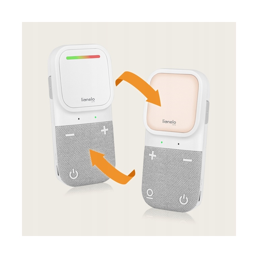 Lionelo - Trådløs genopladelig babyalarm BABYLINE 2.2 5V