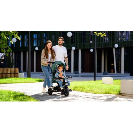 Lionelo - Trehjulet cykel HAARI grøn/sort