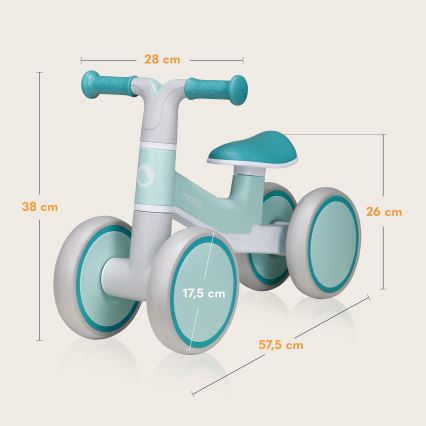 Lionelo - VILLY Løbecykel Grøn Turkis