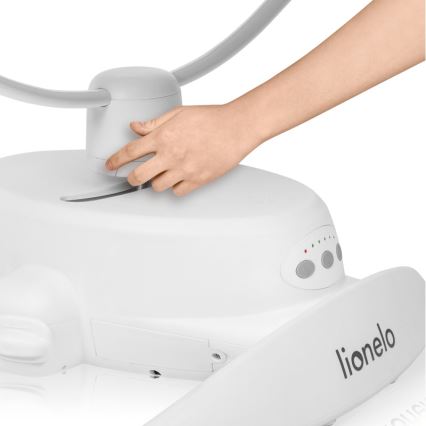 Lionelo - Vippestol til baby med musik IRIS Grey Concrete