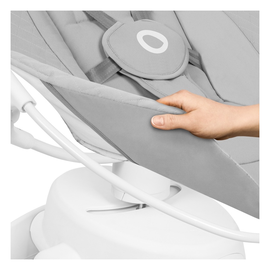 Lionelo - Vippestol til baby med musik IRIS Grey Concrete