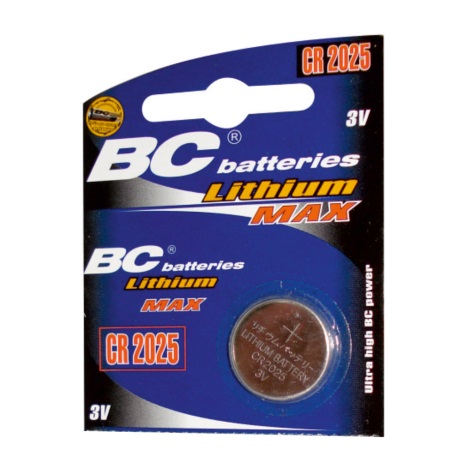 Lithium knapcelle batteri CR2025 3V