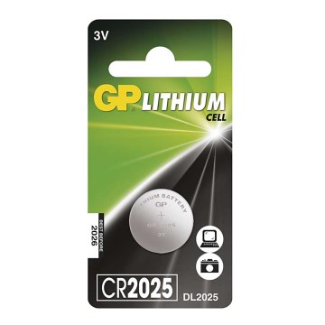 Lithium knapcelle CR2025 GP LITHIUM 3V/170 mAh
