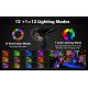 Litom - 2x LED solcellelampe 2-i-1 RGB-farver LED/3,7V IP68