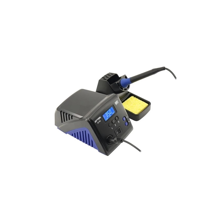 Loddekolbestation med LCD-display, 60 W / 230 V