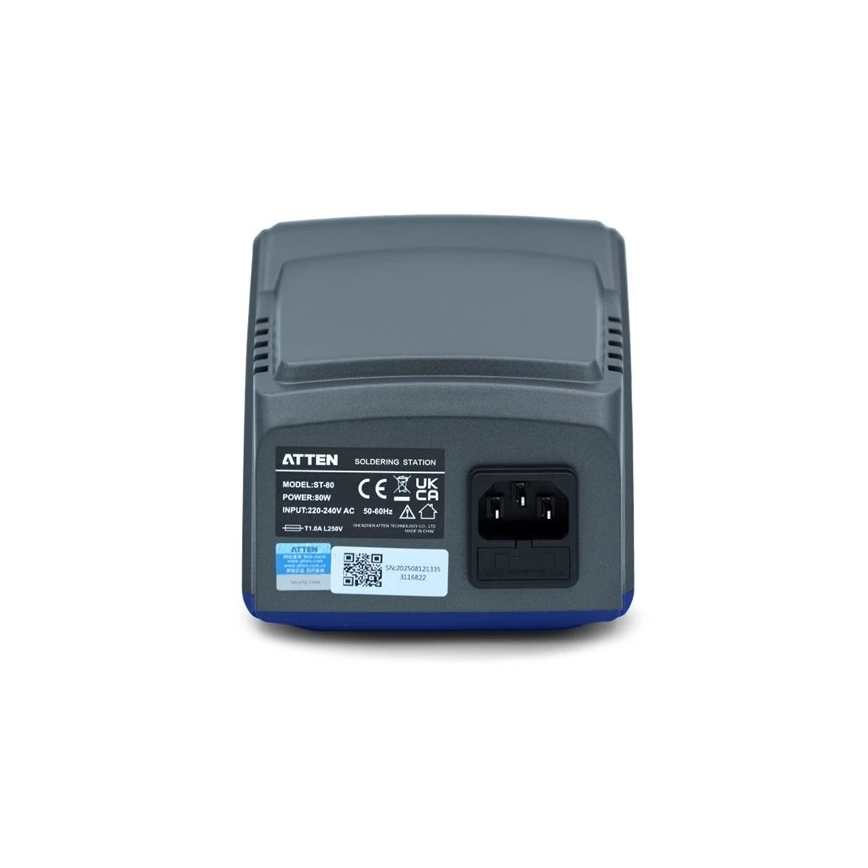 Loddekolbestation med LCD-display 80 W/230 V