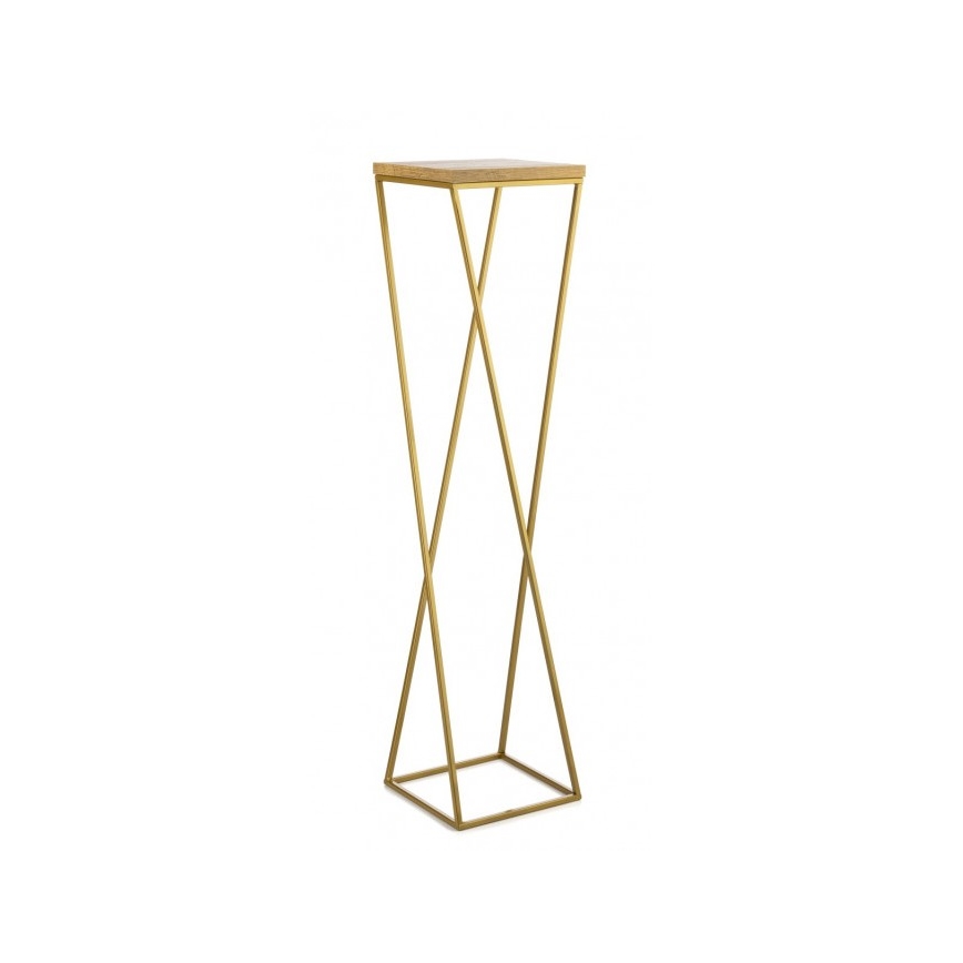 Blomstativ LOFT 100x24 cm guld/brun