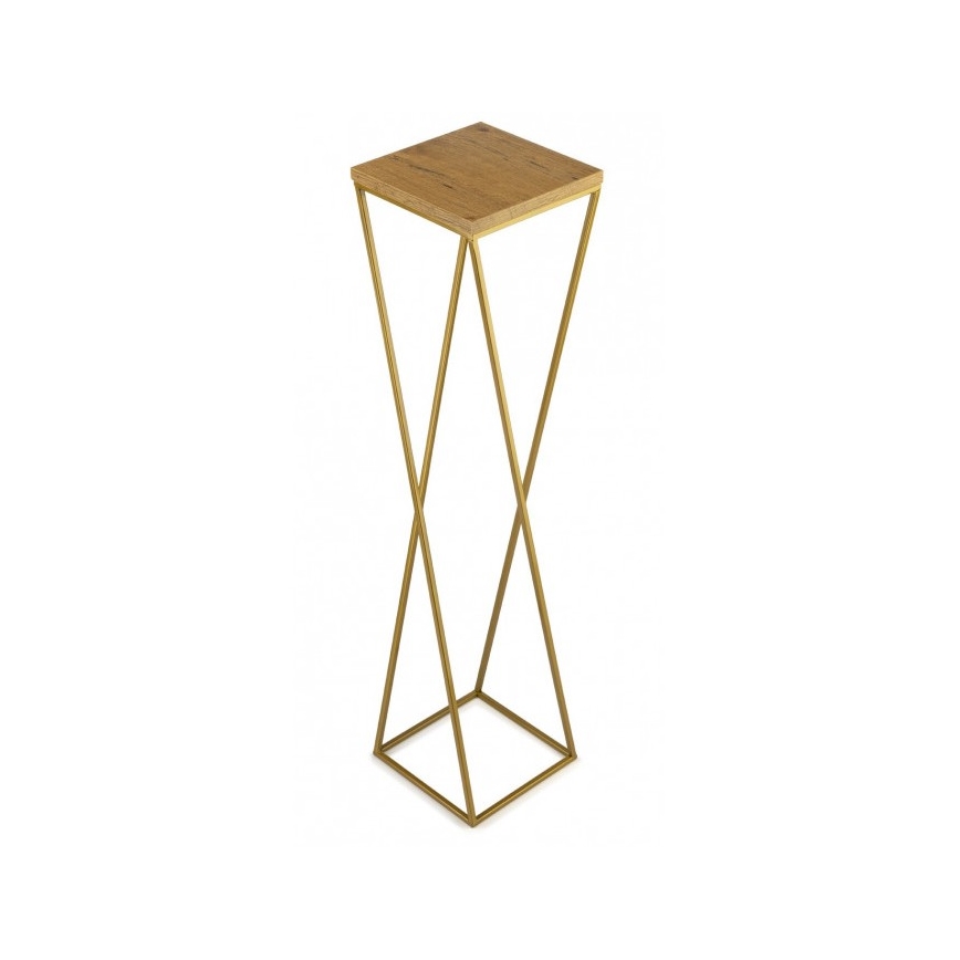 Blomstativ LOFT 100x24 cm guld/brun