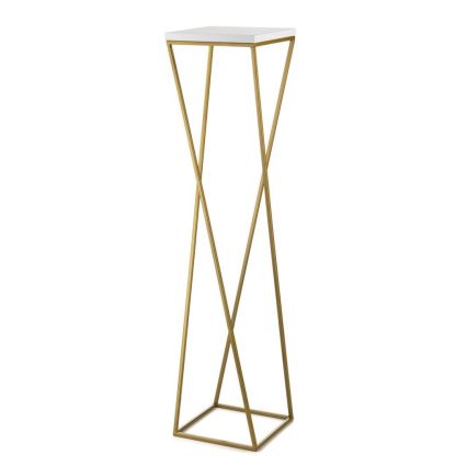 Blomstativ LOFT 100x24 cm guld/hvid