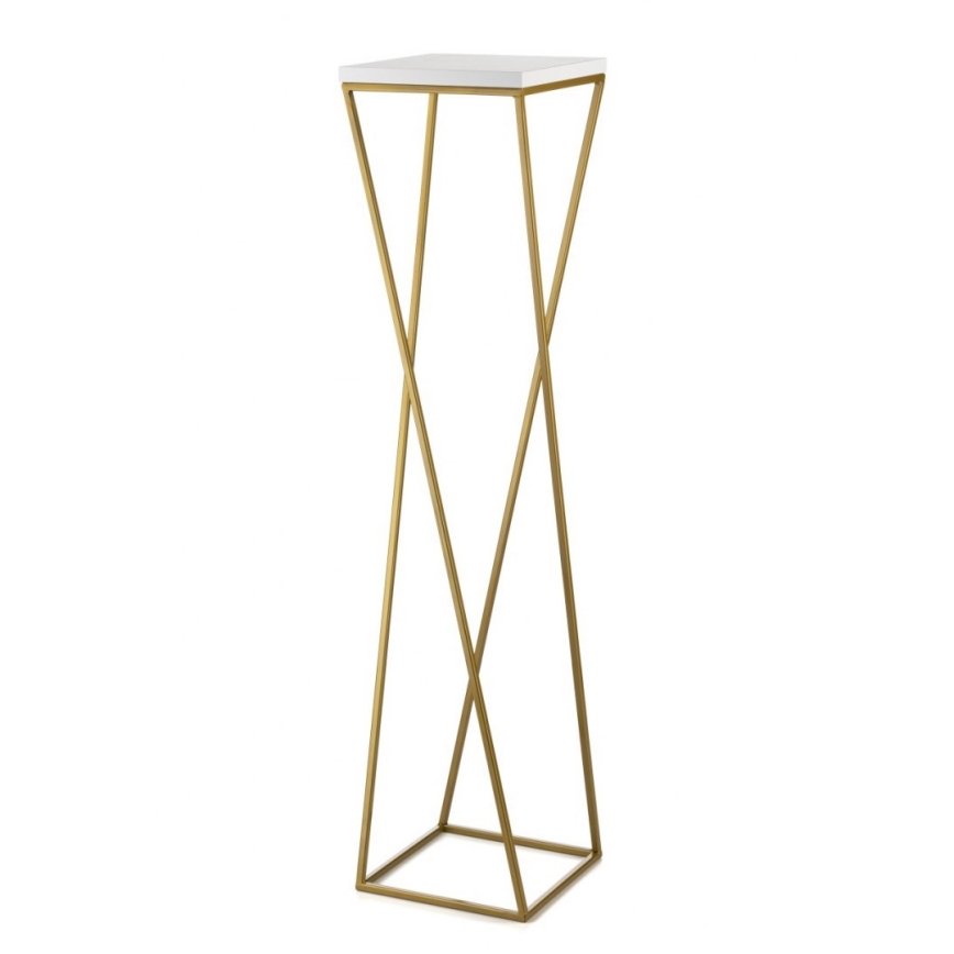 Blomstativ LOFT 100x24 cm guld/hvid