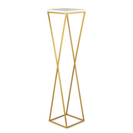 Blomstativ LOFT 100x24 cm guld/hvid