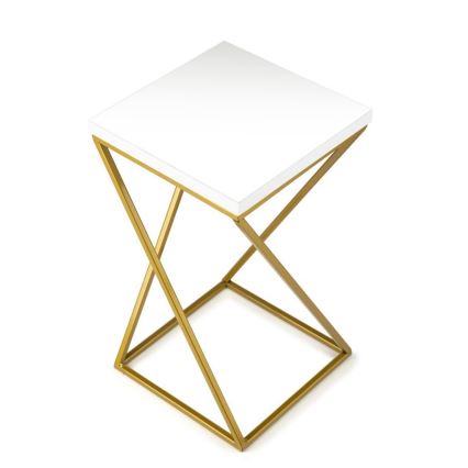 Blomstativ LOFT 40x24 cm guld/hvid